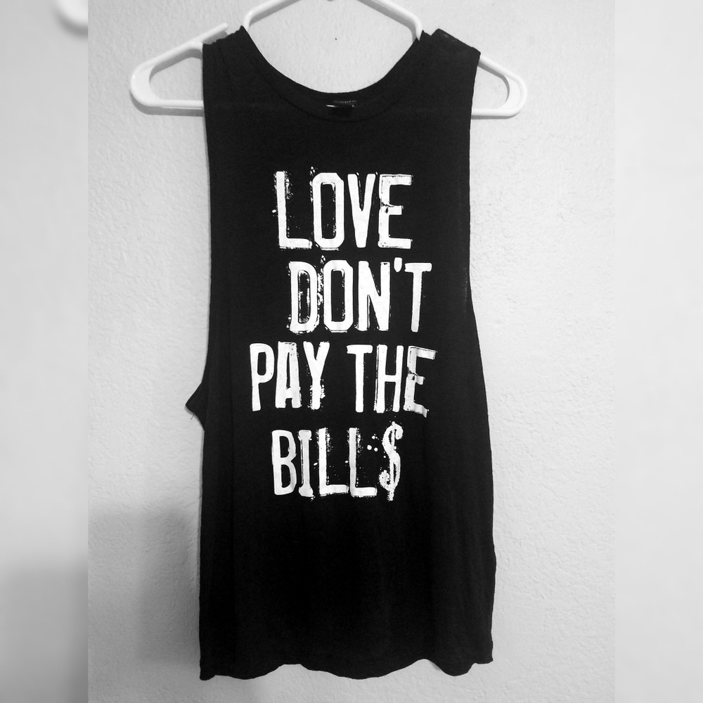 Love Don't Pay the Bills | Forever 21 Linen Top